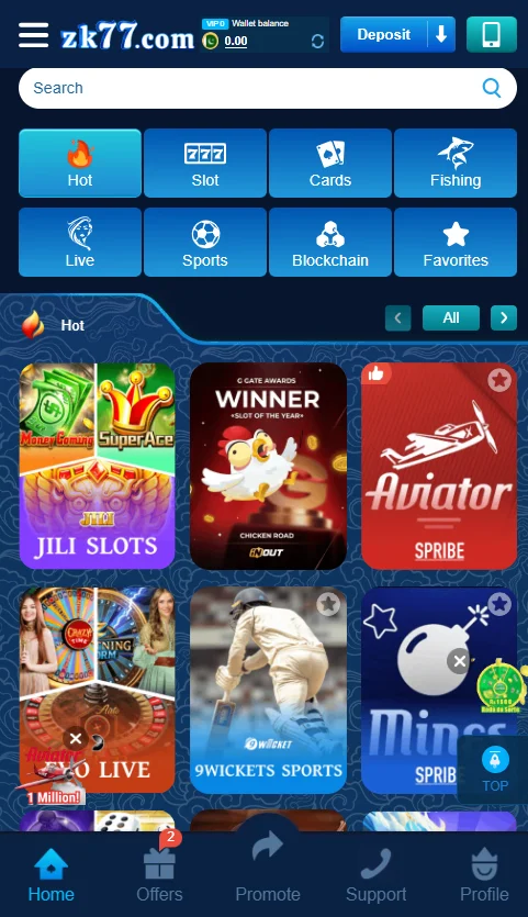 games available at the zk77 game app download
